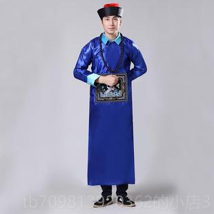 高档帽新款万圣节cos僵尸成演出服子赠清朝服饰官服太监服鬼节人