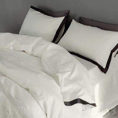 高档SIDANDA全1棉40支双股单长绒高棉四件套端床上用品纯棉床被套