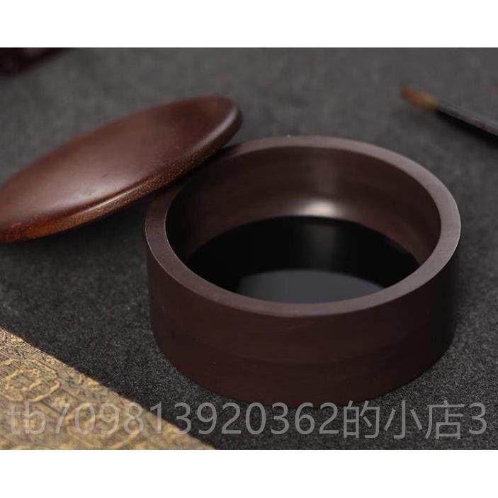 高档宋坑原石绿带房盖砚台多功能端砚墨池墨专配石盖送端墨海块文