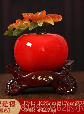 高档财丰收居南瓜摆件新中式客厅玄关柜酒电富视柜装饰品乔迁新礼