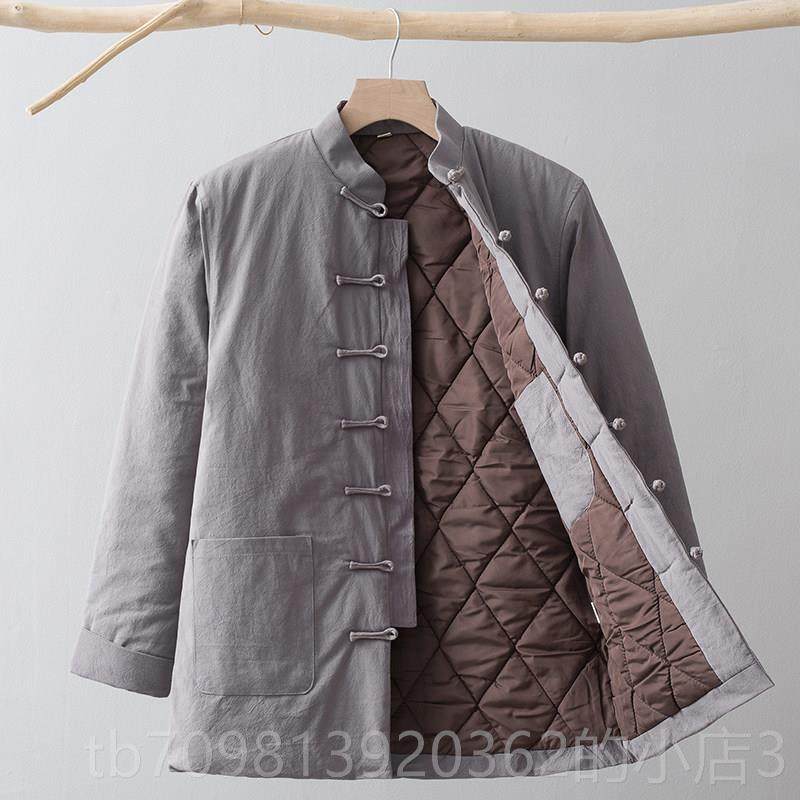 高档冬季唐棉袄男青年中国风式男装中棉覆古盘扣中老年装人加厚保,男装,唐装,淘宝优惠券,粉丝福利购,淘宝优惠卷