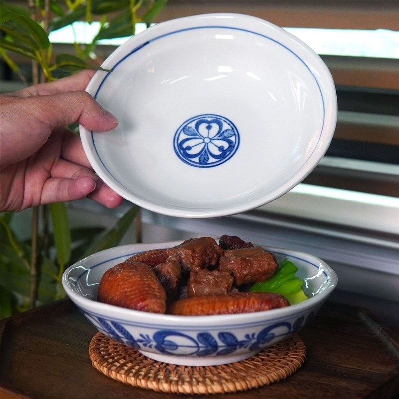 RIGEIAN/瑞涧【6.5寸石榴碟】盘子手工复古陶瓷手绘釉下彩青花瓷,餐饮具,盘,淘宝优惠券,粉丝福利购,淘宝优惠卷