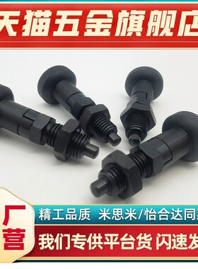 ZAM21/31PXYA PXYK10 12尼龙头自锁细牙分度销弹簧分割锁旋钮柱塞