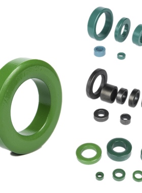 MnZn锰锌铁氧体抗干扰滤波器圆形磁环高频变压器电感绿色环形屏蔽