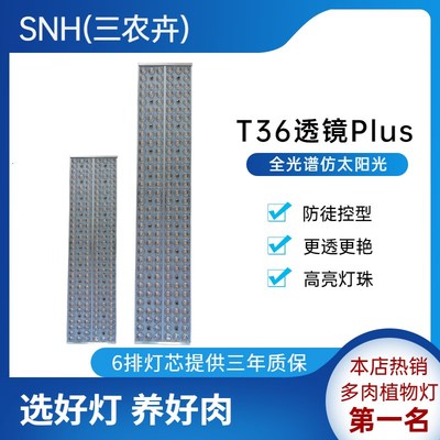 三农卉植物补光灯T36聚光透镜仿太阳全光谱室内家用LED多肉植物灯