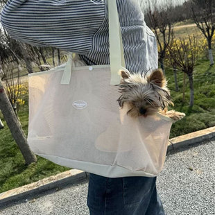 夏专用外出包便携包单肩包小体狗狗背包夏天夏季拎狗包用品