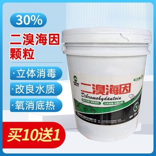 二溴海因颗粒水产养殖鱼药溴氯海因消毒片粉鱼塘虾蟹杀菌消毒净水