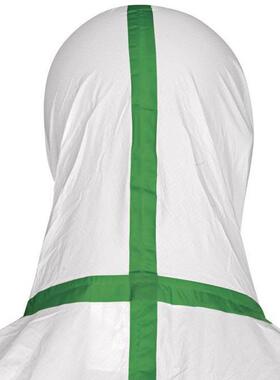 代尔塔4060XIB12体防静电服D帽T119限胶条型防化服白色连带防护次