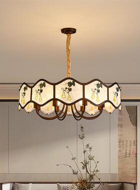 照式迎客厅古厅吊灯法中大主灯复古新63992中式珐琅彩宋代美学灯