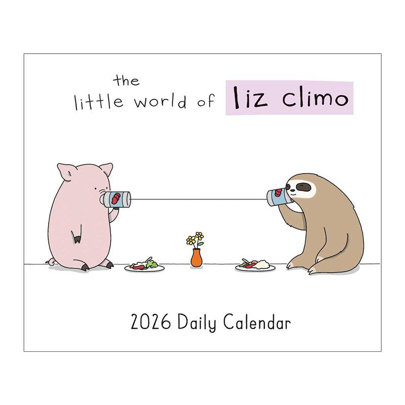 现货你今天真好看2026年日历Liz Climo英文治愈漫画明信片记事本