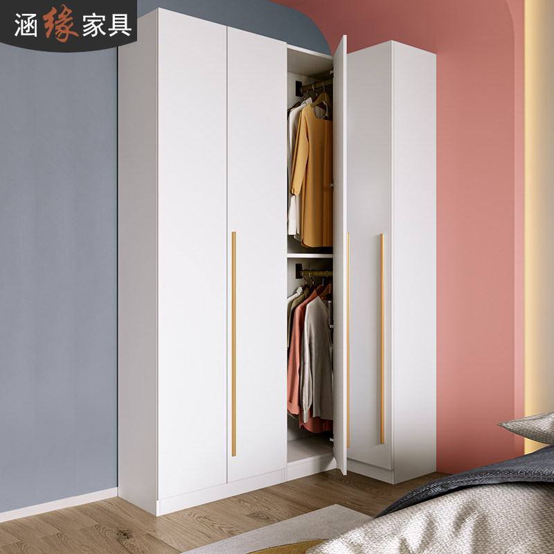 薄35cm转角衣柜小户型现代简约家用卧室90度拐角储物柜墙角柜子