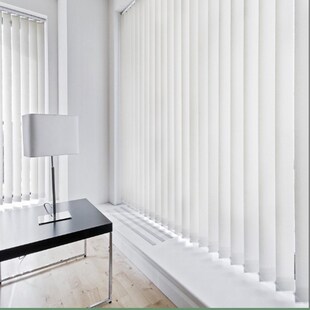 办公室垂直帘竖百叶窗帘折帘手动隔断遮阳光竖式 电动智能卧室定制