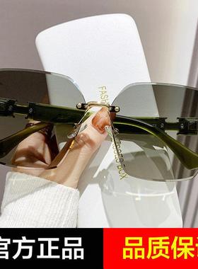 爱尔眼镜玛网红女士抗UV潮流遮阳气质大框百搭太阳眼镜太阳眼镜女