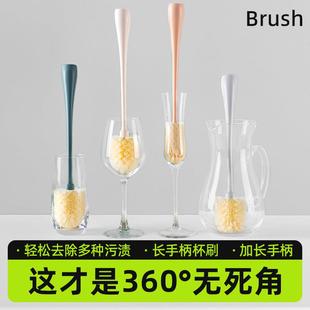 长柄杯刷洗杯子神器水杯刷奶瓶刷三合一多功能无死角清洁刷家用吸