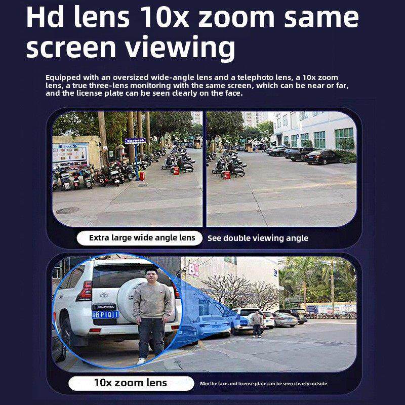 凡零安防太阳能摄像头360度无死角家用手机远程4G智能高清监控器