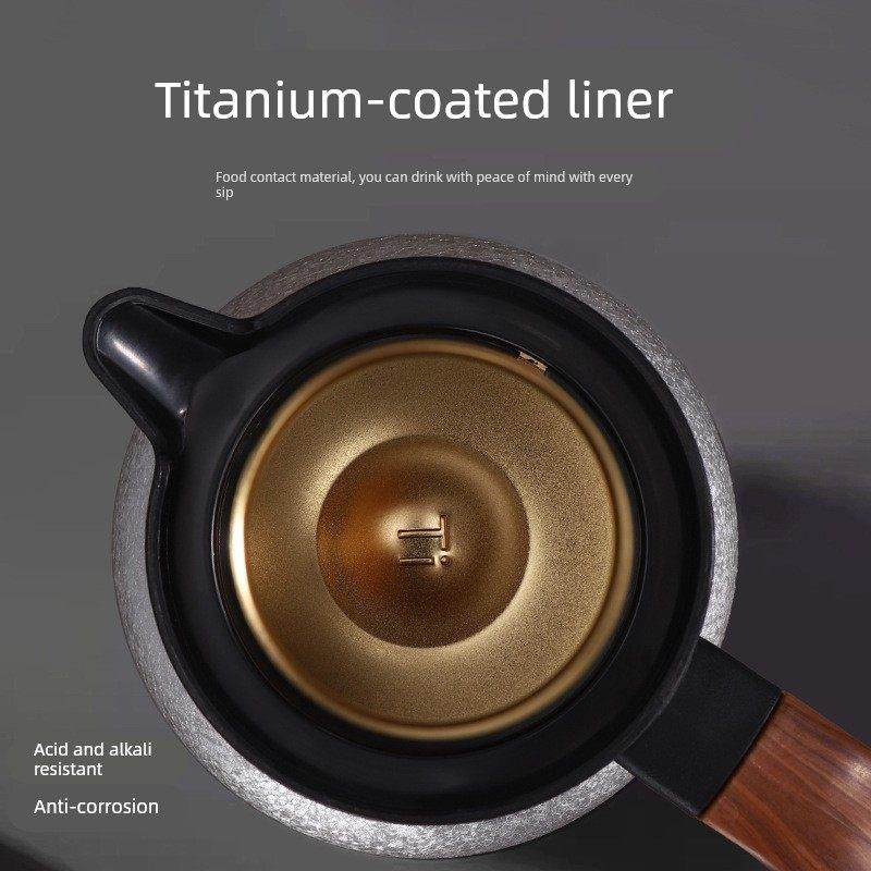 覆钛焖茶壶保温壶高端家用闷泡壶钛金内胆不锈钢大容量焖茶壶R1