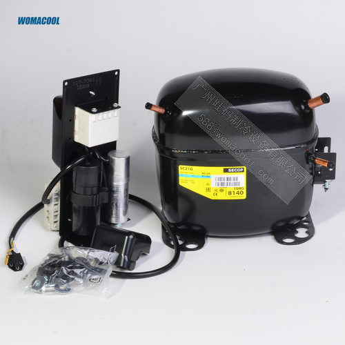 SECOP/思科普 SC21G 冷媒R134A 电压220-240V~50Hz 冷藏柜 压缩机
