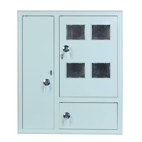 PZ40电表箱3开门挂墙明装暗装单相嵌入式铁壳插卡式户箱家用组装