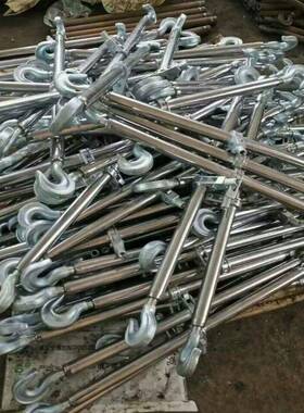 钩铁双套丝杆棘轮旋转收紧1T2CRJT3T5T式8T紧10T5吨钢双钩线器