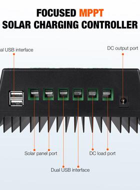 MPPT太能控制器1V24V36V48V铅光酸锂阳蓄电池伏板SY48100A充2电控