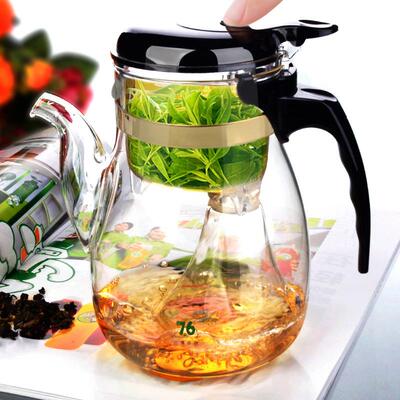 76飘逸杯杯Y茶C内-97热5耐玻璃泡茶YC-975壶具红带茶水分离过滤胆