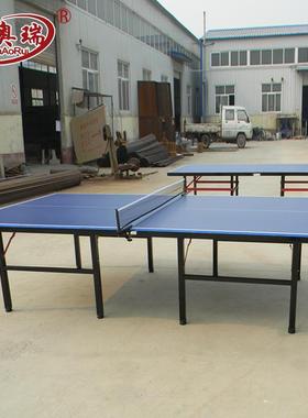 厂家室内无轮乒乓球台折叠式标准高弹性乒乓桌