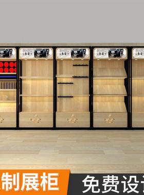 汽车用品配件商展示柜烤漆钢带木灯货架4Swd201811店品陈展列柜设