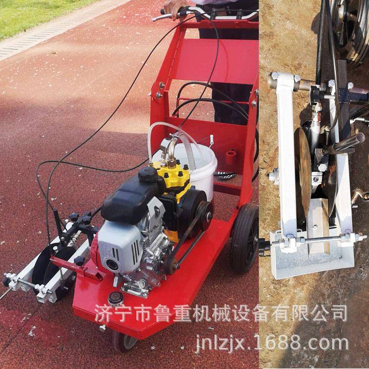 生产胶跑道冷喷认式划线机进口发塑动机108划线精准式标线机购金