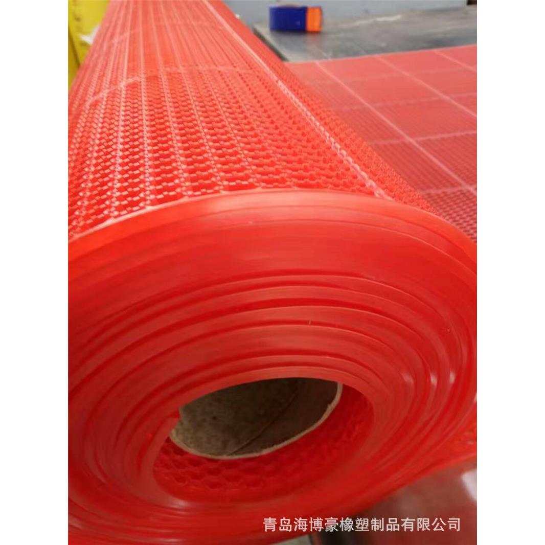 毯地P3.7VC防滑垫加厚红地镂空空网格垫内六角防滑垫镂地垫