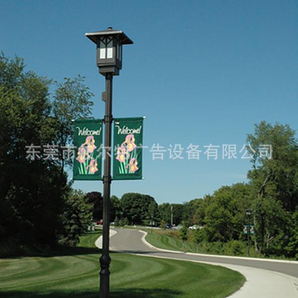 道广告不锈钢抱箍高速路灯杆广告旗街架铝金旗广BT-A-084告牌合制