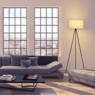 三脚布艺客L厅卧E室家50983居古复风氛围读书D落地灯