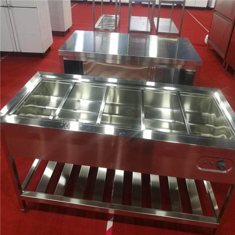 不电锈钢保温台快餐售饭带玻g璃罩台377热保温柜台式保温台dinzhi