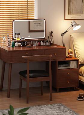 205新款可伸WEJ缩新梳妆台收化纳柜一体妆镜小型卧室床头中式化妆