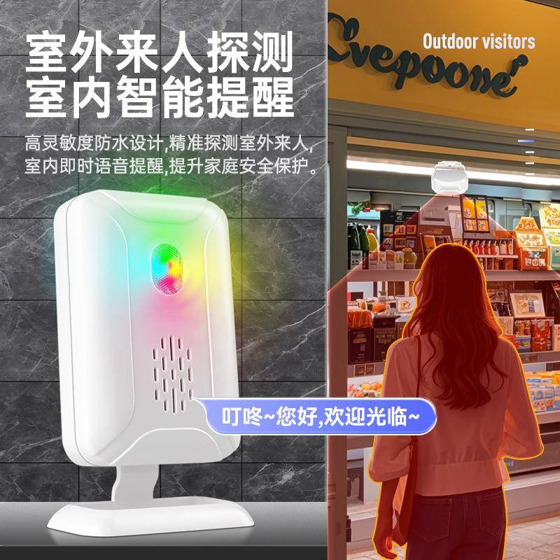感应门铃商铺报SF20R器便利店进门欢迎光临提醒门口人迎宾警户外