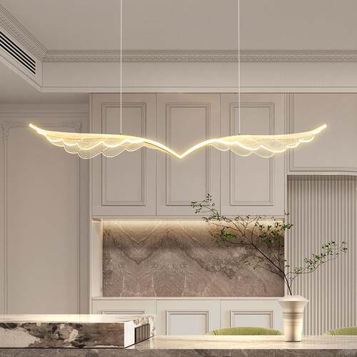 网红台餐桌吧书餐家用吊灯简约一字条形灯后现代le82089d厅灯房具