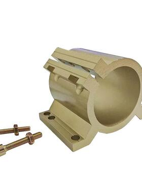 雕刻机主轴夹具6主5/80m歪脖m主轴NNH抱座铝合材质轴电金机固定座