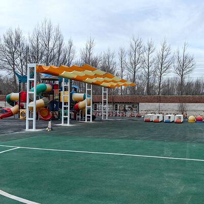 学校幼儿园阳fcs折叠棚帘外操场电动遮阳天帘游户QHA乐场泳池遮棚