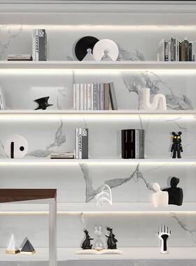 代简约件轻奢现艺术摆客厅书房书架书柜新房家庭装MYZ饰感品