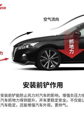 16-19148款1前9杠-21款天籁前铲碳运动唇纤前小包围三段式改装