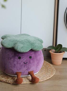 创意蔬菜沙发床凳子凳沙家用客厅卧室边儿童发椅CMO可爱卡通坐墩