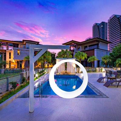 庭秋千民宿荡秋千吊椅户外休院子院闲躺椅圆形秋千露营照打卡花园