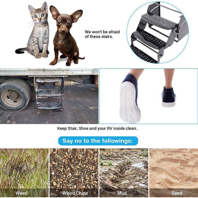 RV房车阶地毯用于室外露营车2台罩2梯英寸环绕半径地毯阶RV675脚