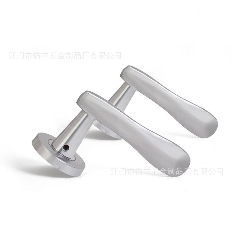 生产04不锈MH-0361钢精3铸实门把手防火门心锁执手分体式门拉手