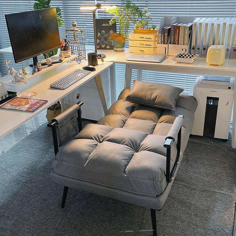 家睡躺椅折叠休单人1办椅公室靠背椅懒人沙发可椅用午睡午可两用