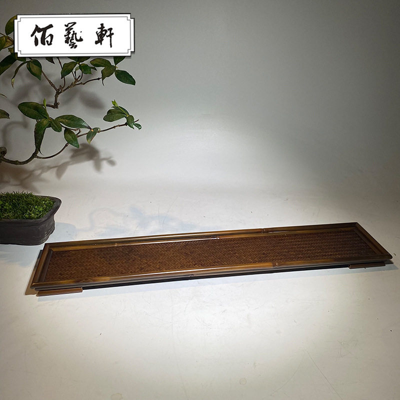 佰艺轩东阳竹编竹编竹制茶盘茶具托盘竹制家用厂家直销