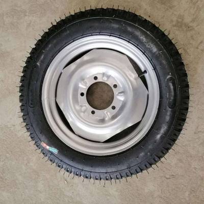 马车推车轮实心轮气轮工轮业轮万向脚150500-16工矿充马车脚轮