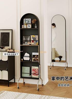 可移动CVF铁艺收镜坚固铁艺可承重力长久纳使强用不变形全身镜移