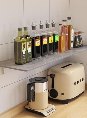 调免GTU打孔厨房料架客厅岩浴室卫生间壁挂式置架一字板隔板收纳