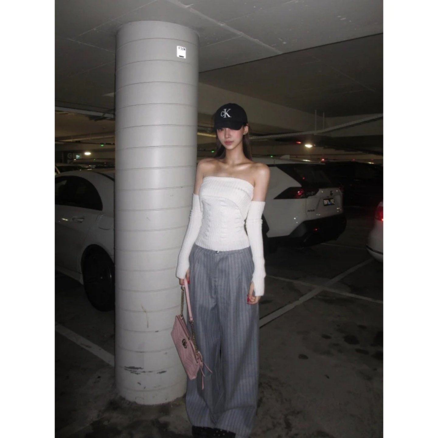 巨好看2026穿搭一整套辣妹风抹胸一字肩短款上衣显瘦阔腿休闲裤,女装/女士精品,时尚套装,淘宝优惠券,粉丝福利购,淘宝优惠卷