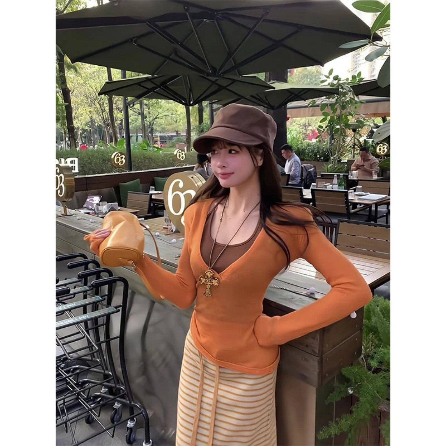 2026巨好看搭配一整套氛围感长袖上衣吊带背心两件套条纹半身长裙,女装/女士精品,时尚套装,淘宝优惠券,粉丝福利购,淘宝优惠卷